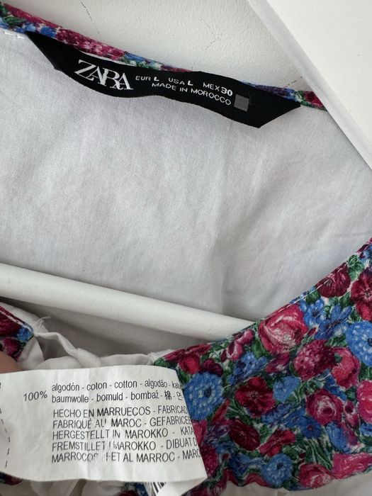 ZARA koszula z ozdobnym kołnierzem