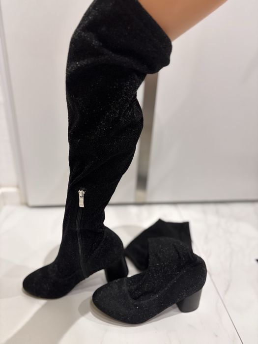 Lilley błyszczące kozaki ze skarpetą nowe rozmiar  39