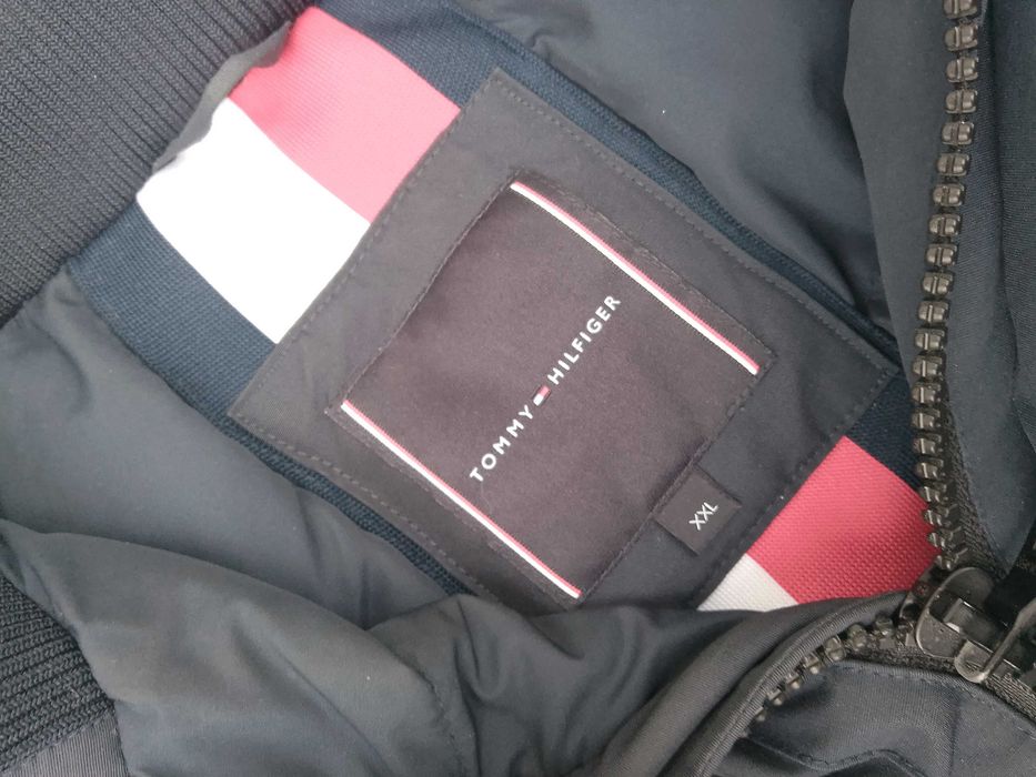 kurtka puchowa  pilotka Tommy Hiflinger XXL=pilotka -Super
