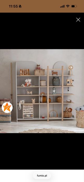 Skandynawski regał dziecięcy ikea do pokoju dziecięcego jak nowy