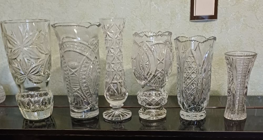 Ваза кришталева оригінальний дизайн