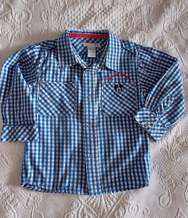 Conjunto- 18 meses - Casaco da Benetton e camisa Mickey