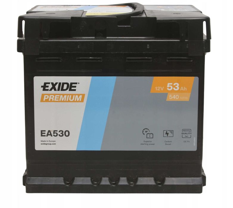 Akumulator EXIDE EA530 53Ah 540a 12V 50Ah