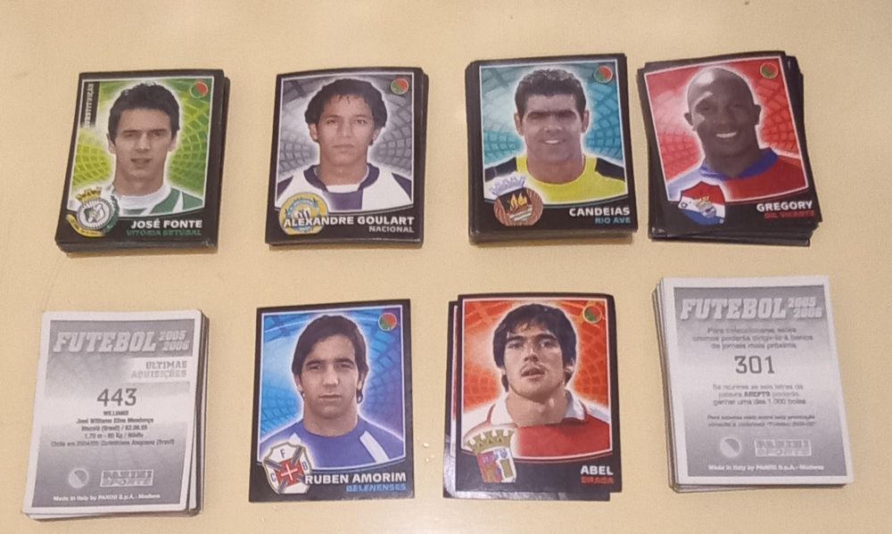 Panini Futebol 2005/2006, cromos avulso.