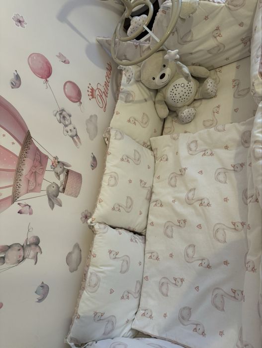 Pościel do łóżeczka dziecięcego + miękkie ochraniacze