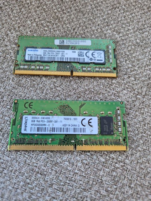 memoria DDR4 8gb para portátil, testada valor unitário