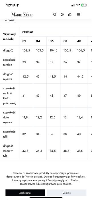 Marie Zelie sukienka Duilin nowa z metką 34