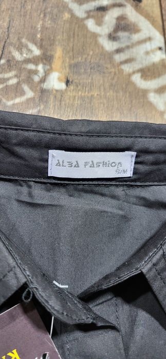 Czarna koszula klasyczna damska bawełna premium oversize uni