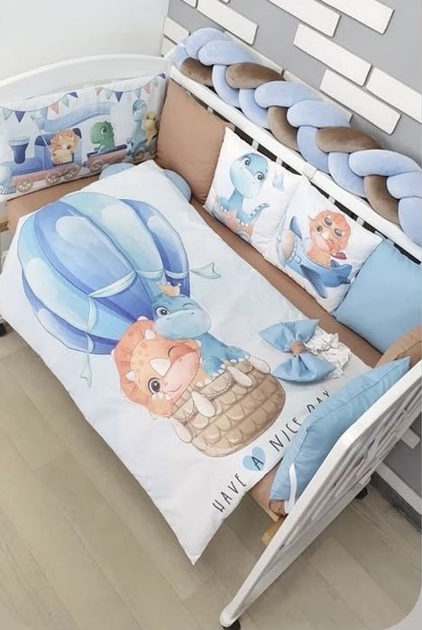 Бортики в колиску , постіль в люльку , бортики в ліжечко