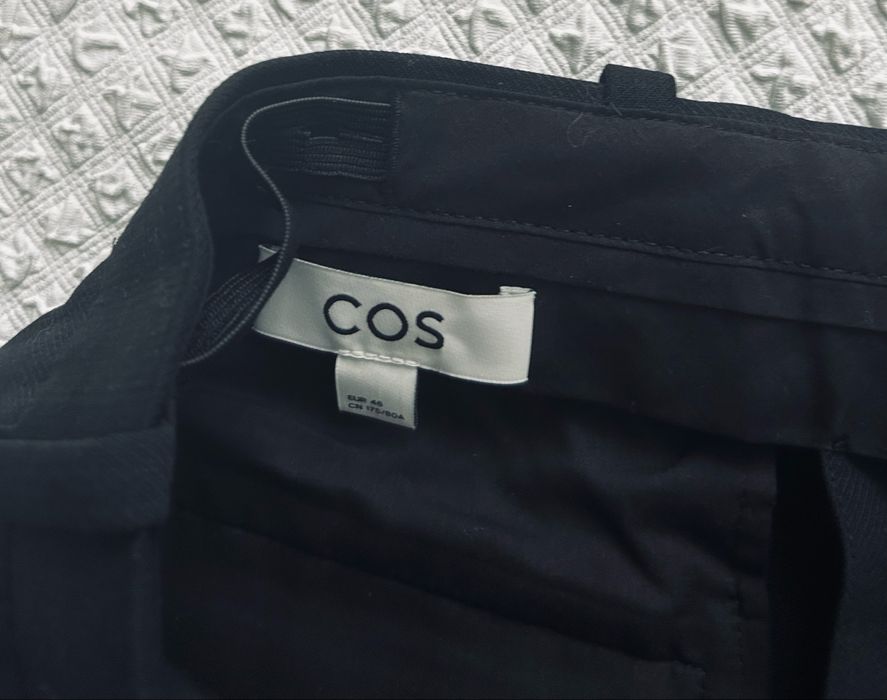 COS spodnie eleganckie czarne grubsze meskie