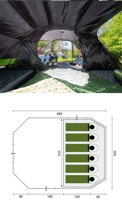 Tenda Camping 6 pessoas