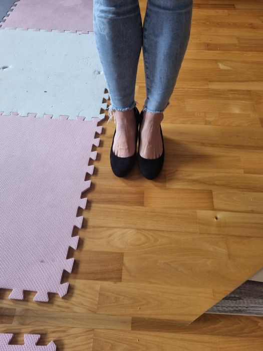Szpilki buty na obcasie czarne 36