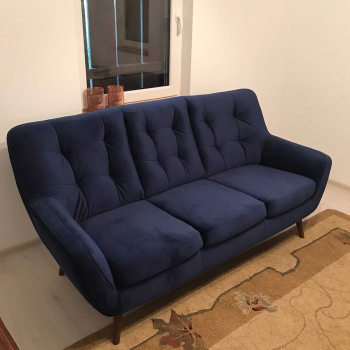 SOFA 3 osobowa  Gala Collezione - granatowa