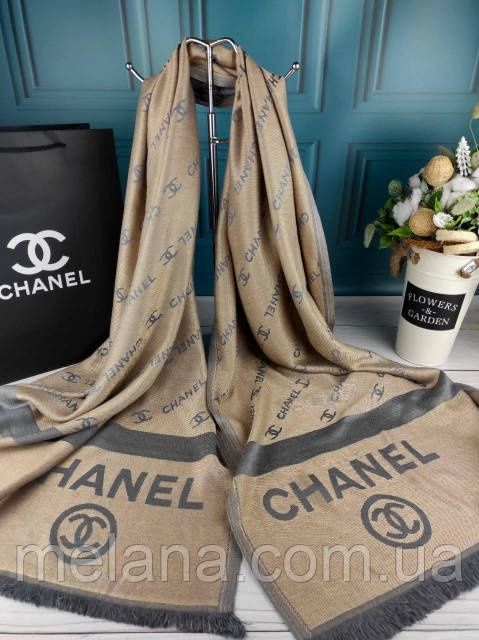 Шарф палантин платок Шанель Турция жіночий шарф