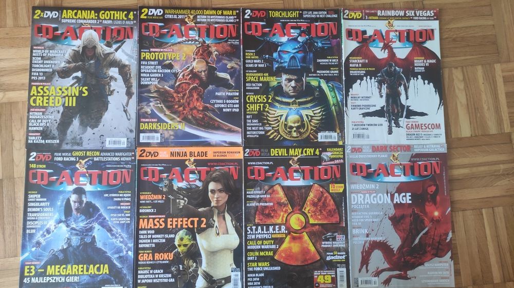 Magazyn cd-action bez gier 8 sztuk