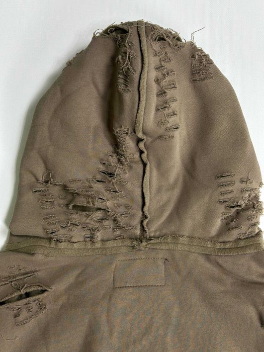 Худі Latui Atelier zip худи зіпка коричнева зипка кофта distressed S M