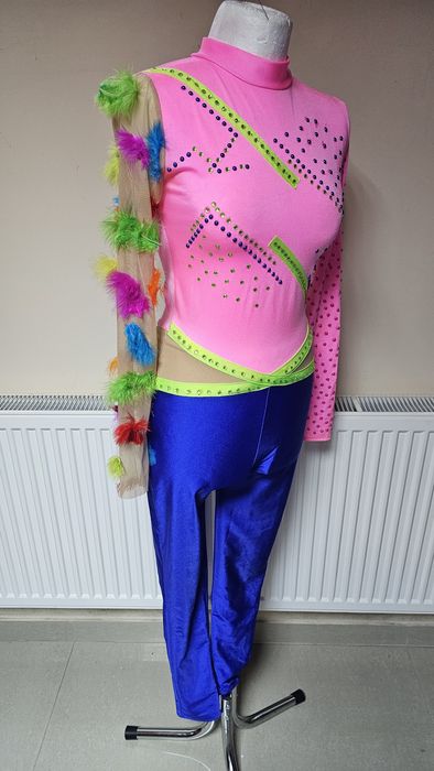 Strój aerial silk hoop Harley Quinn akrobatyka powietrzna 152-158