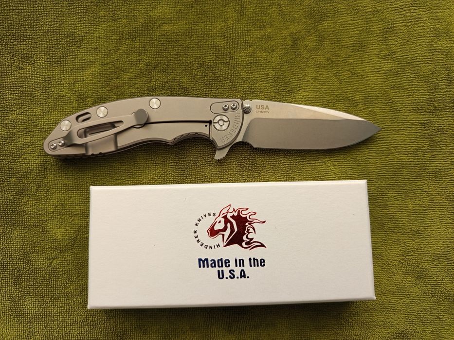 Брелок компактний EDC Hinderer XM-18 titanium
