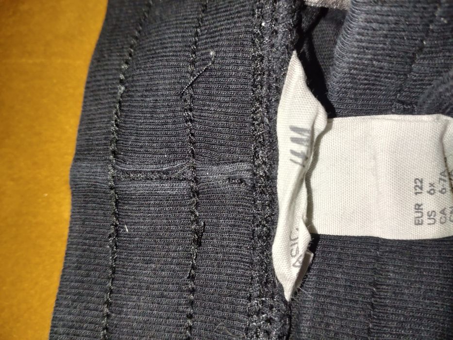 Spodnie dresowe, H&M, czarne , 122