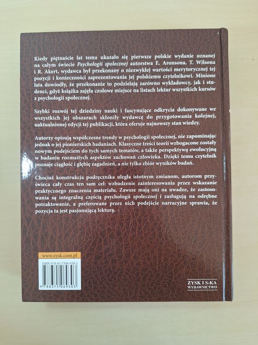 Aronson Psychologia społeczna Nowe rozszerzone wydanie