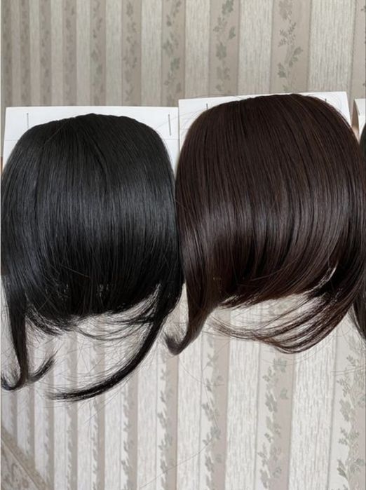 Челка на заколке, накладная челка