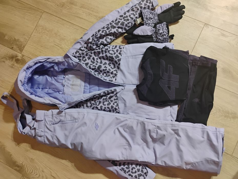 Piękny liliowy kombinezon narciarski 4F 158 NeoDry 8 000 bielizna