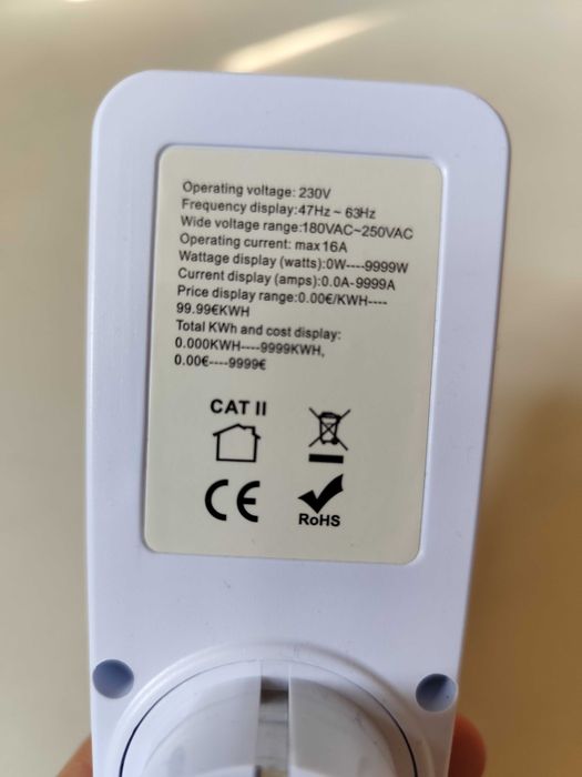 Продам измеритель мощности электроэнергии ваттметр амперметр в розетку
