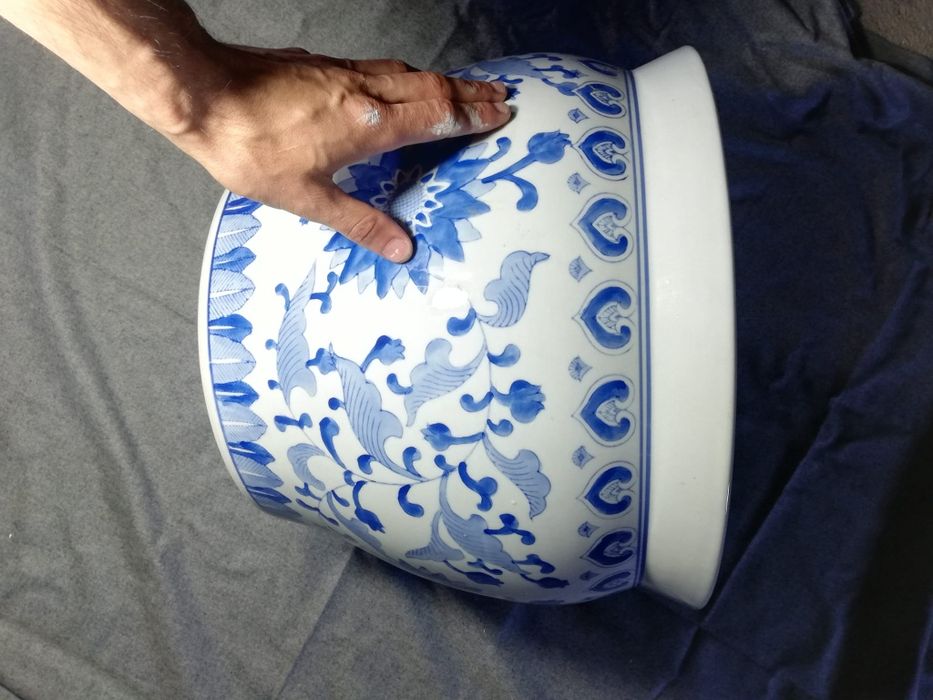 Cachepot  cerâmico oriental