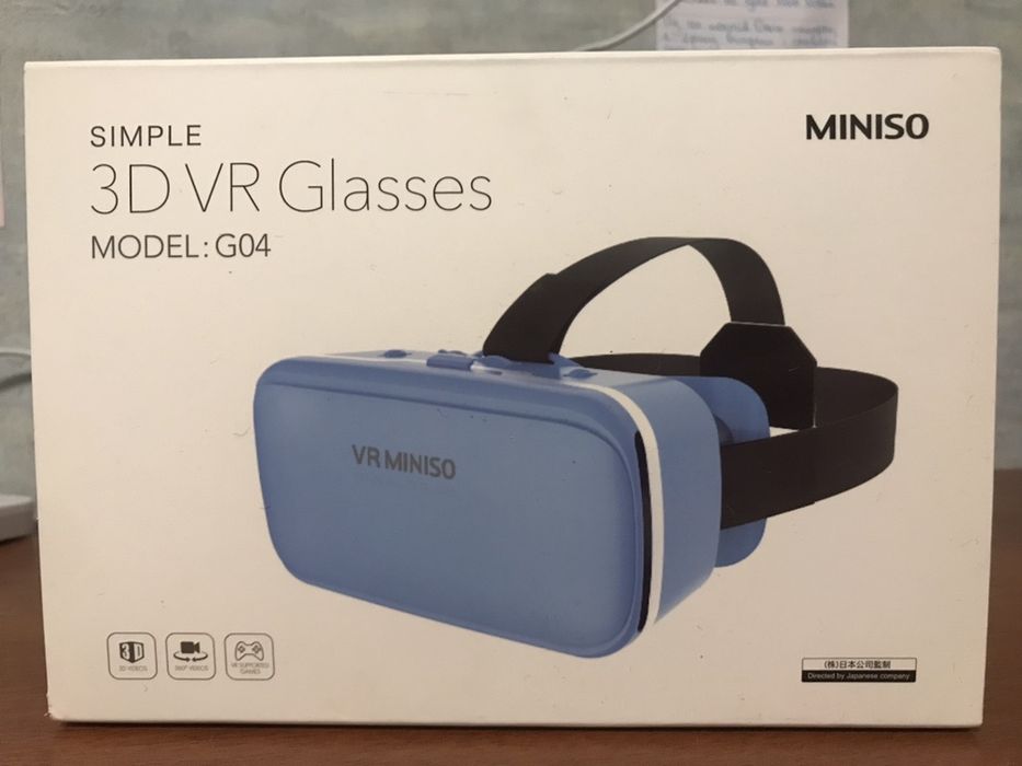Más allá corazón perdido localizar 3D VR Glasses model: G04 miniso блакитні 3д окуляри: 300 грн. - Аксессуары  для ТВ / видео Киев на Olx