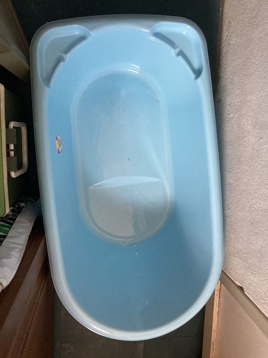Banheira bebe azul