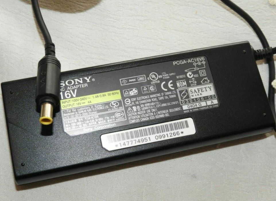 Zasilacz do laptopa Sony Vaio PCGA-AC16V6