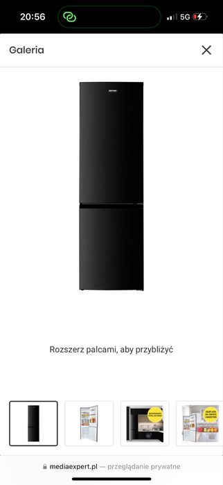 Lodówka MPM-254-FF-52 E No frost 180cm Czarna