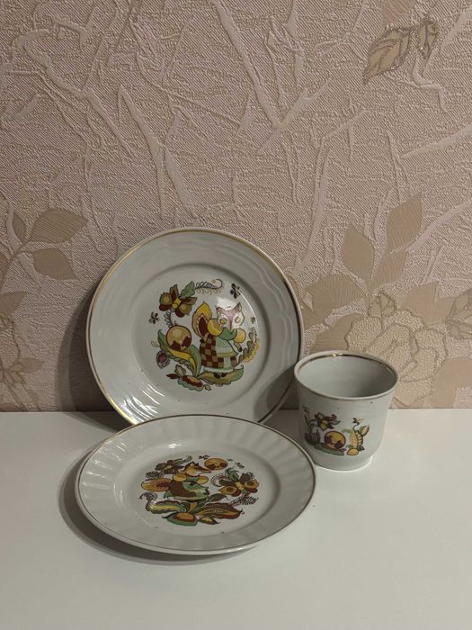 Наборы детской посуды"Колобок"Синельниково СССР