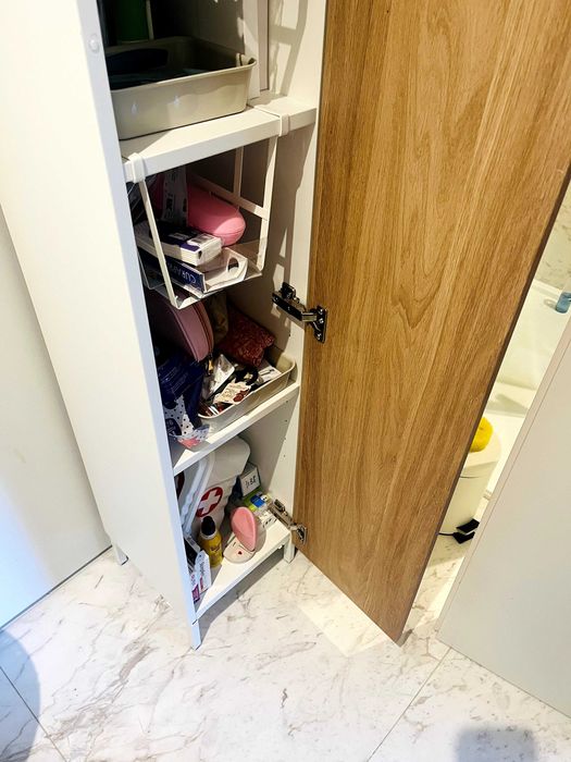 Armário alto IKEA ENHET 180cm - com porta e prateleiras - como novo