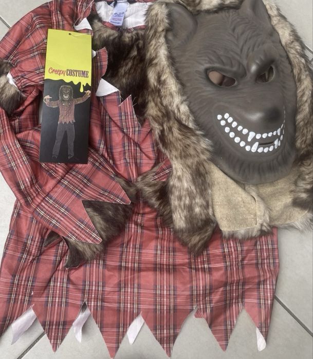 Kostium stroj przebranie roz.11-12 lat Wilkołak karnawał