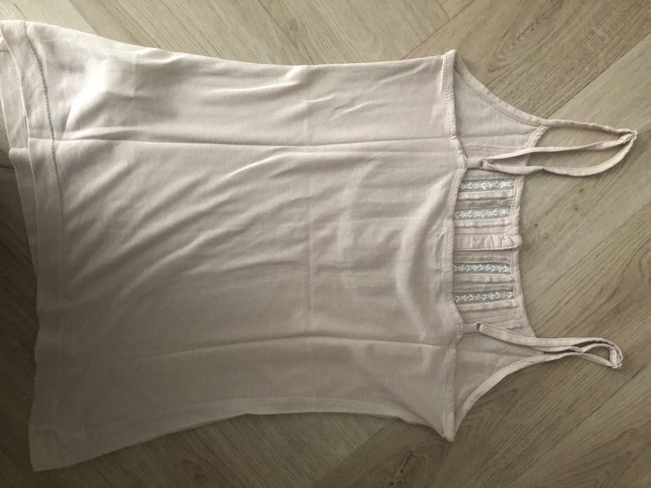 Bluzeczka ramiączka beżowa Oysho r S