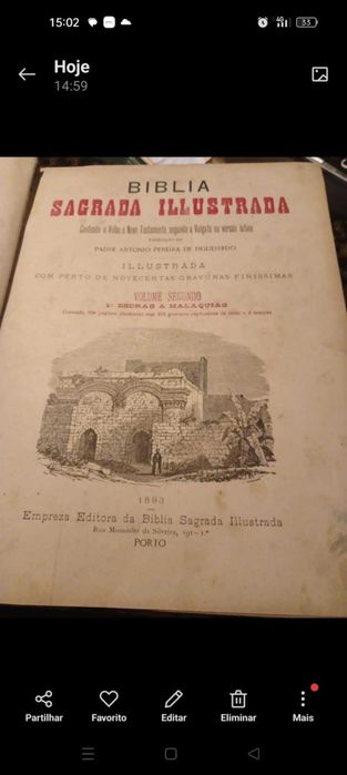 Bíblia Sagrada com mais de 100 anos