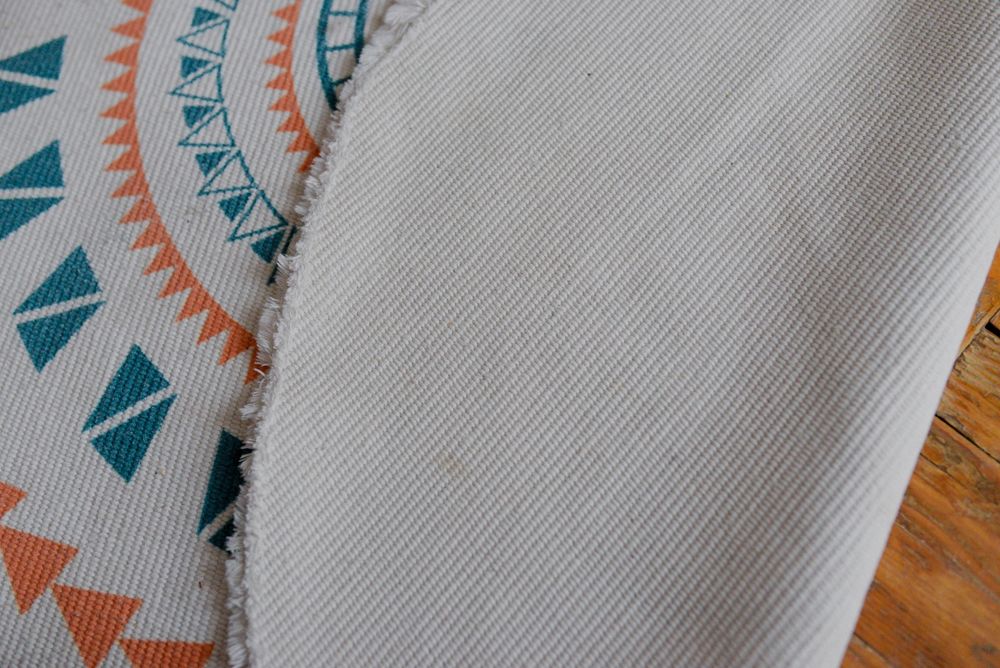 Dywan okrągły bawełniany 120 cm boho etno mandala frędzle turkusowy