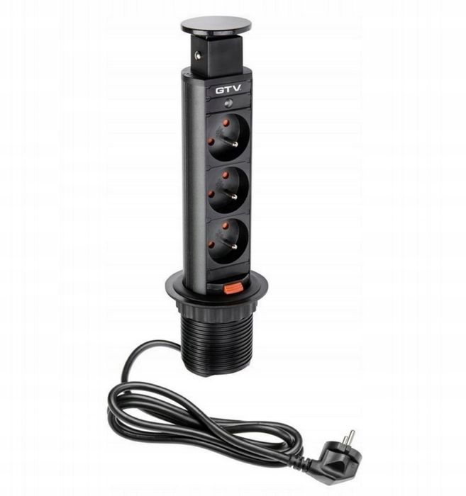 Gniazdo elektryczne chowane nablatowe chowane