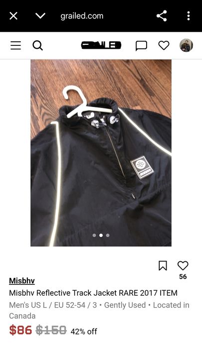 MISBHV Reflective Track Jacket