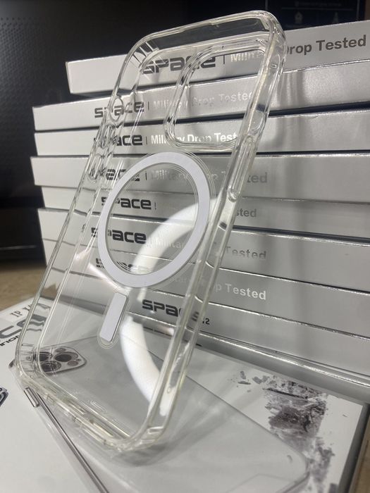 Чехол iPhone 13 14 15 Pro Max Прозрачный | Все модели. Чохол айфон прозорий Clear Case MagSafe протиударний