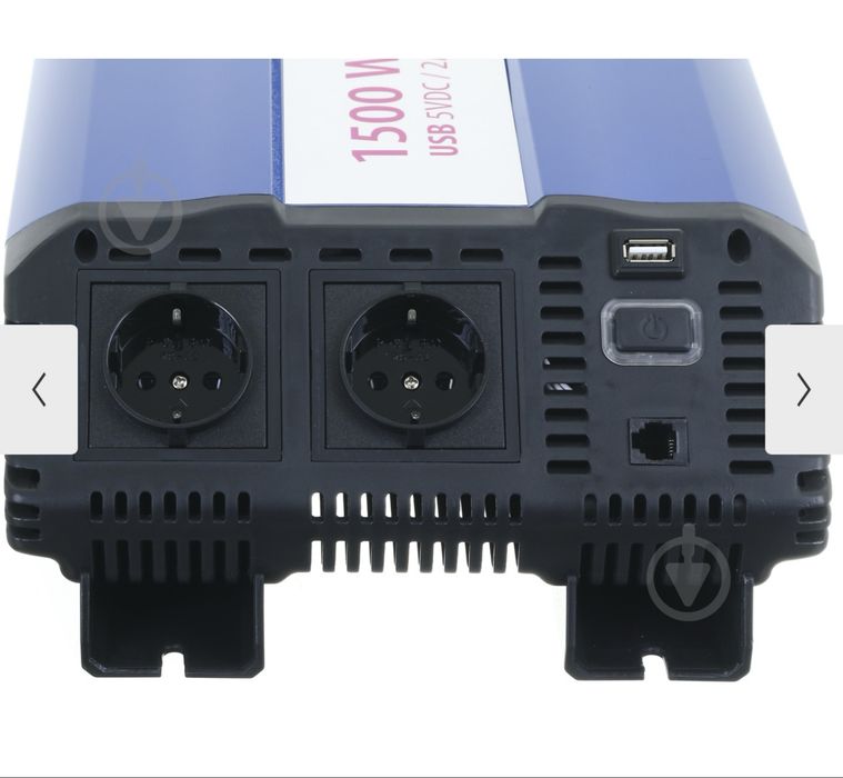 Інвертор EVO PROLINE AP1500IN 750Вт/1500Вт працює від 12V чистий синус