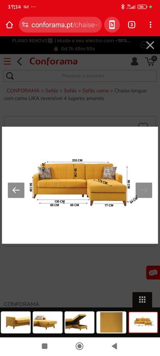 Vendo sofá cama chaise long