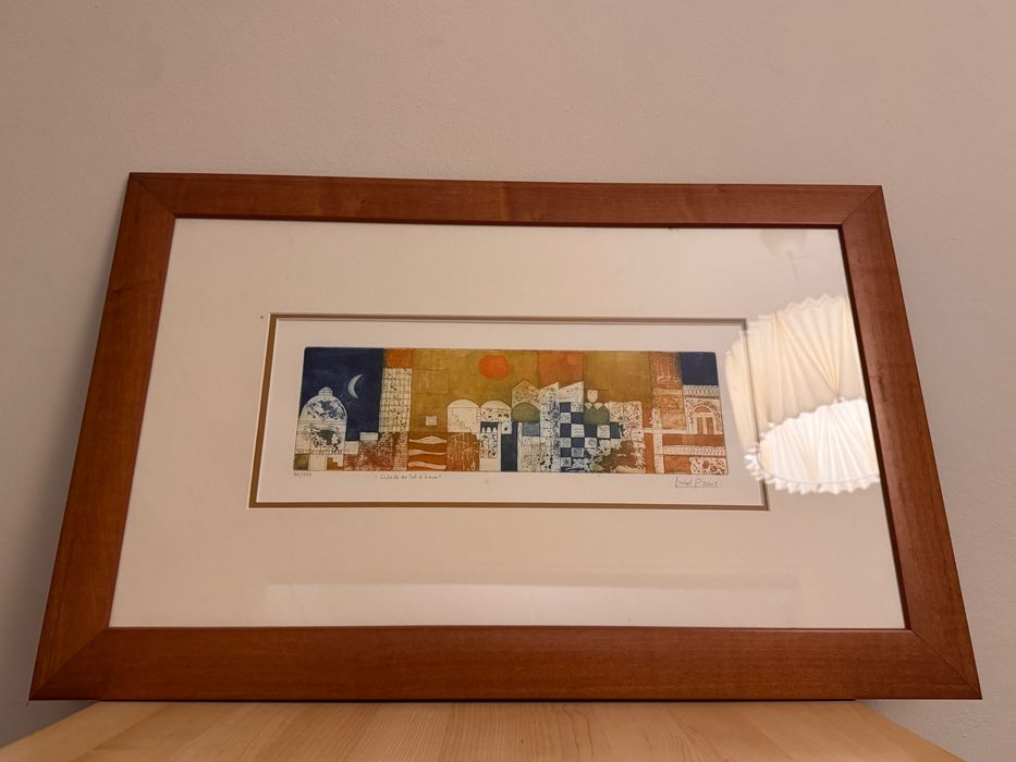 Gravura "Cidade ao Sol e à Lua", Isabel Pyrrait, assinada & numerada | Original  "Cidade ao Sol e à Lua", Isabel Pyrrait, signed & numbered