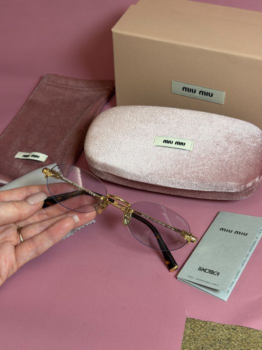 Окуляри miu miu лінза сіро-голубий градієнт