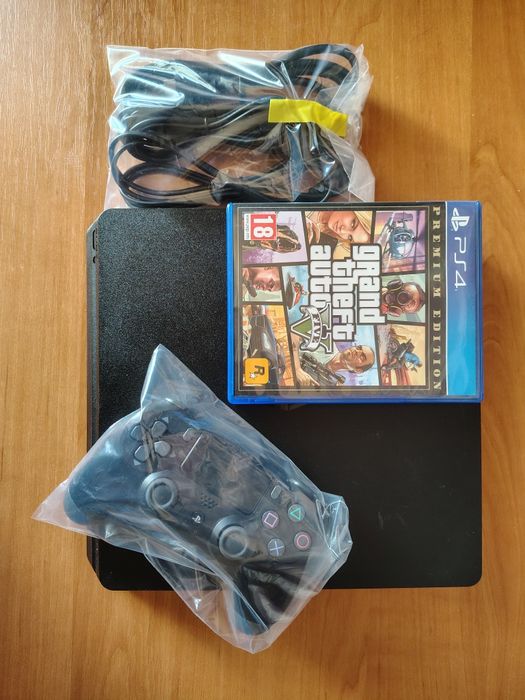Sony PlayStation 4 Slim + GTA V диск з ігрою, соні плей стейшен 4 с грою  на диску гта 5