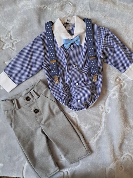 Nowy komplet wizytowy chłopięcy, do chrztu