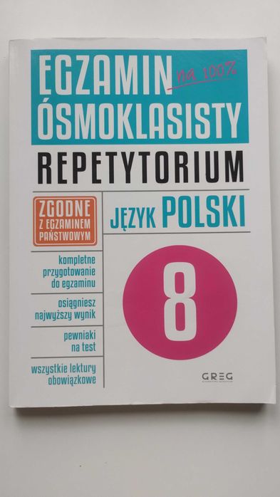 Egzamin ósmoklasisty repetytorium język polski GREG