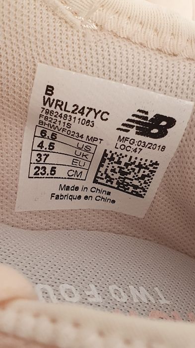 Sneakersy nowe damskie sportowe New Balance Rozmiar 37
