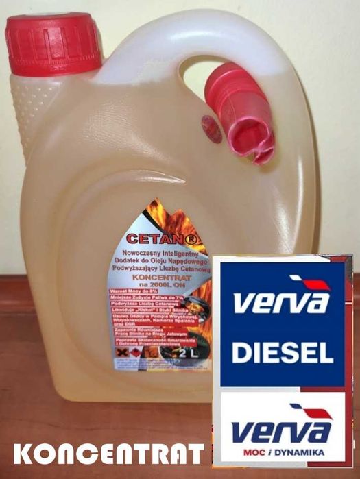 CETAN R - 2L Zwiększa Liczbę Cetanową = Moc ! na 2000L ON = VERVA